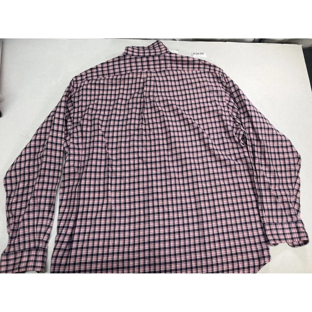 Ralph Lauren check shirt Men's size Large pink button-down long-sleeve